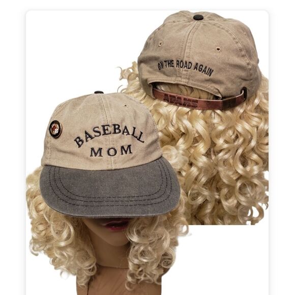 Adams Adj. Baseball Cap & Baseball Pin - Picture 1 of 9